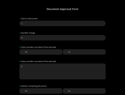 Document Approval Form