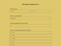 360-Degree Feedback Form 