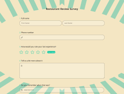 Restaurant Review Survey