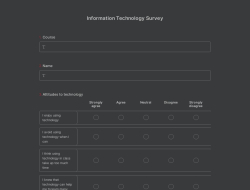Information Technology Survey