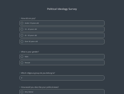 Political Ideology Survey