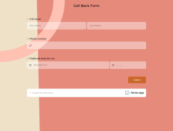 Call Back Form