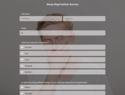 Sleep Deprivation Survey