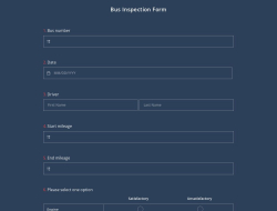 Bus Inspection Form