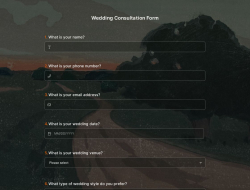 Wedding Consultation Form