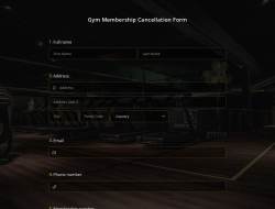 Formulário de Cancelamento de Academia