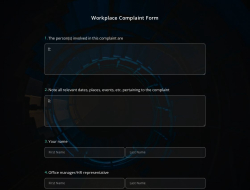 Workplace Complaint Form Template