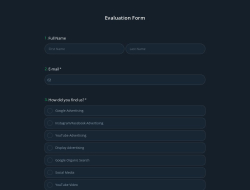 Değerlendirme Formu Şablonu