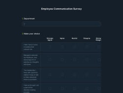 Employee Communication Survey 