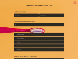 Toothbrush Recommendation Quiz