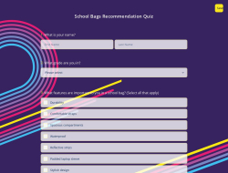 School Bags Recommendation Quiz