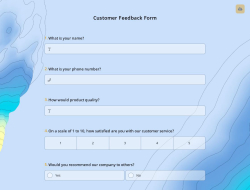 Customer Feedback Form