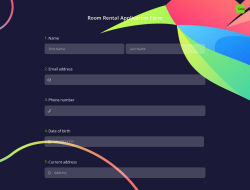 Room Rental Application Form