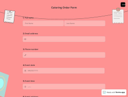 Catering Order Form