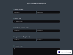 Procedure Consent Form
