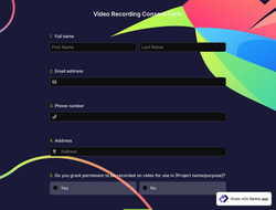 Video Recording Consent Form