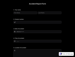 Accident Report Form