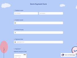 Dorm Payment Form