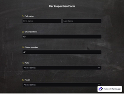 Car Inspection Form