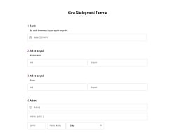 Rental Lease Agreement Form Template