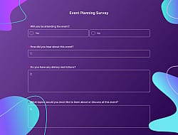 Pesquisa de Planejamento de Eventos