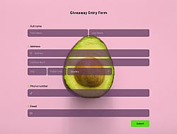 Giveaway Entry Form