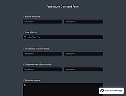 Procedure Consent Form