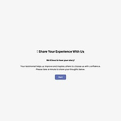 Testimonial Form Template