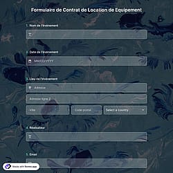 Contrat de Location de Equipement