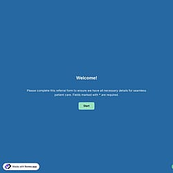 Dental Referral Form Template