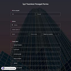 İşçi Tazminat Feragat Formu Şablonu