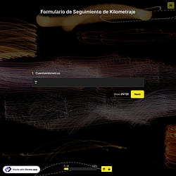 Plantilla de Formulario de Seguimiento de Kilometraje