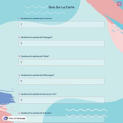 Quiz Sur La Carte