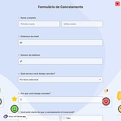 Formulário de Cancelamento