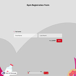 Gym Registration Form