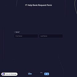 IT Help Desk Request Form