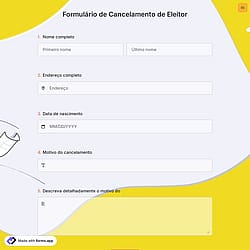 Formulário de Cancelamento de Eleitor