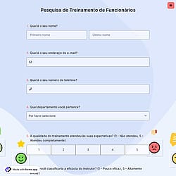 Pesquisa de Treinamento de Funcionários