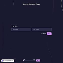 Guest Speaker Form