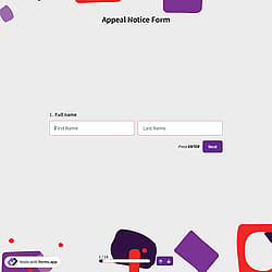 Appeal Notice Form