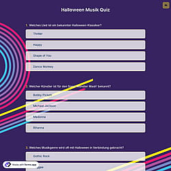 Halloween Musik Quiz