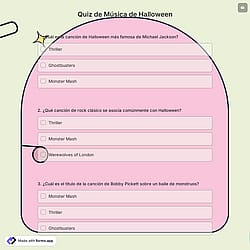 Quiz de Música de Halloween