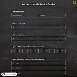 Encuesta de la Biblioteca Escolar