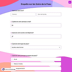Enquête sur les Soins de la Peau