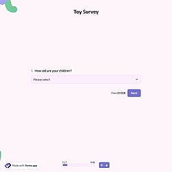 Toy Survey