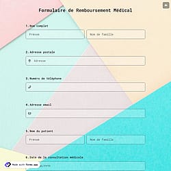 Formulaire de Remboursement Médical
