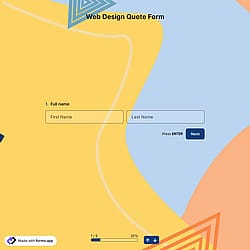 Web Design Quote Form