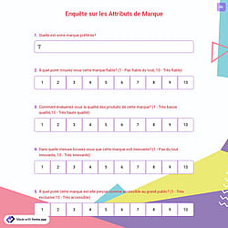 Enquête sur les Attributs de Marque