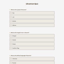Ukrainian Quiz