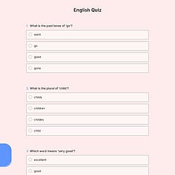 English Quiz